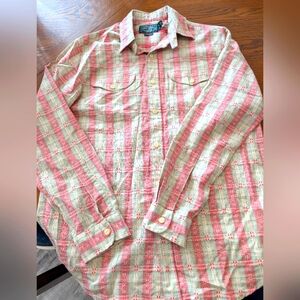 Polo Country Texture Western Work Shirt